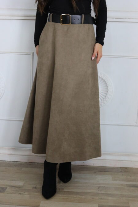 Falda Antelina Cinturón