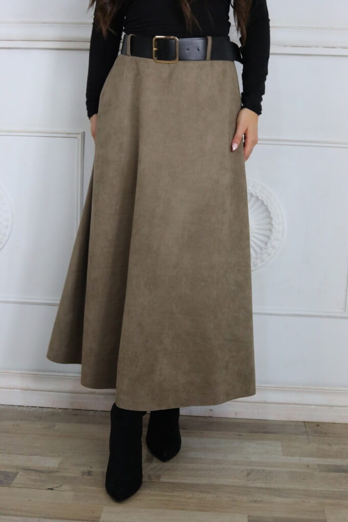 Falda Antelina Cinturón