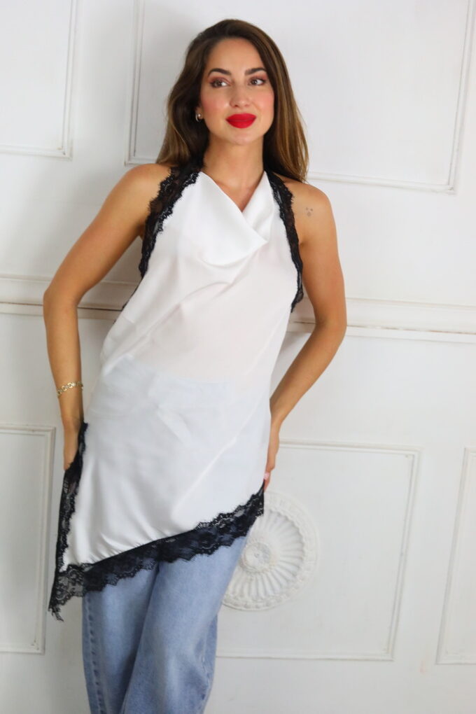 Lencera Asimétrica Encaje