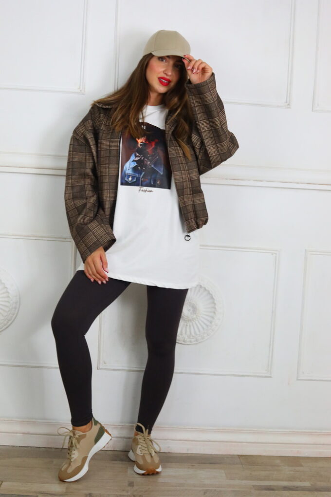 Camiseta Oversize Estampada