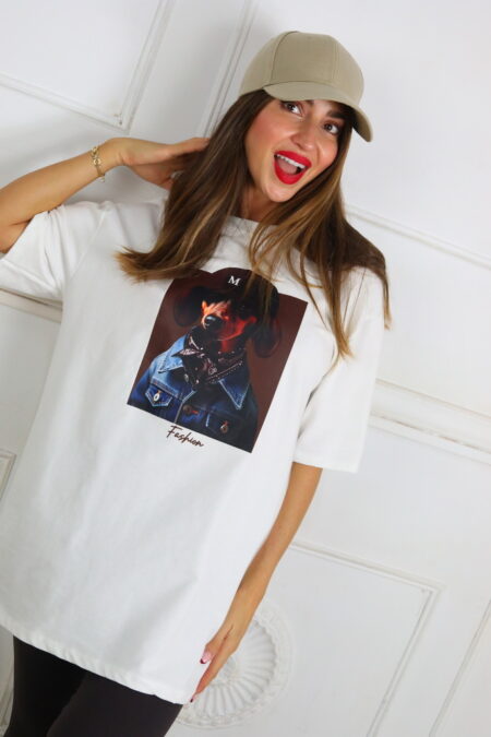 Camiseta Oversize Estampada