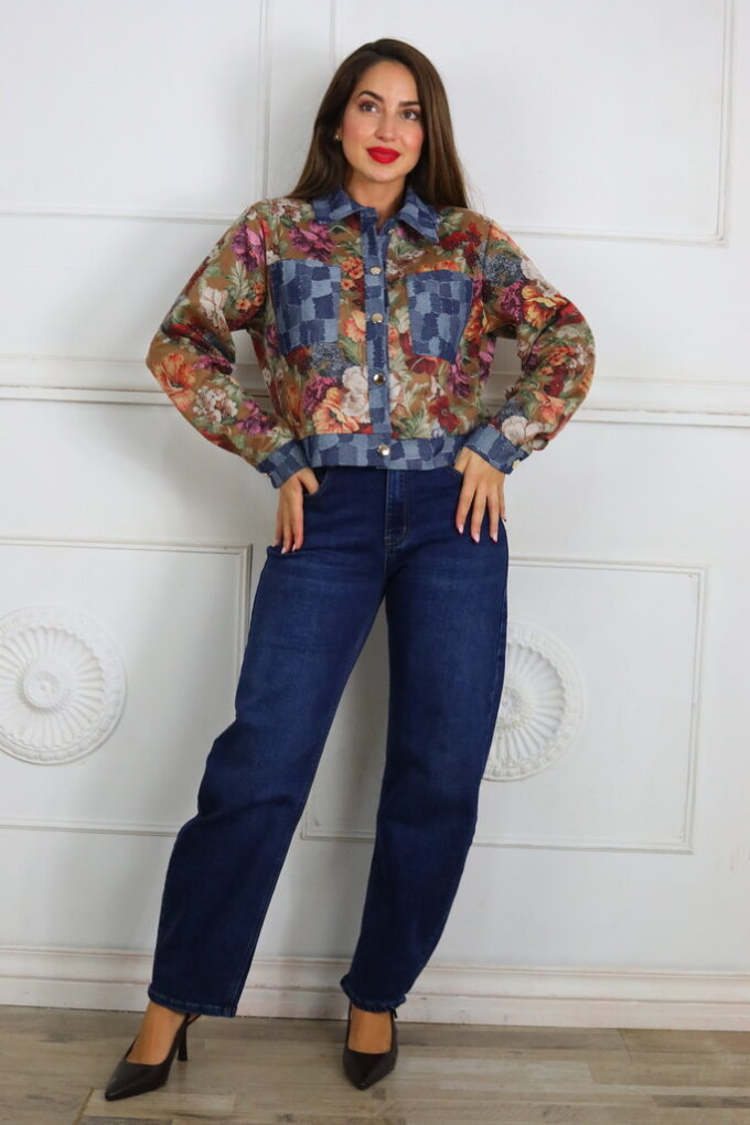 Chaqueta Antelina Estampada