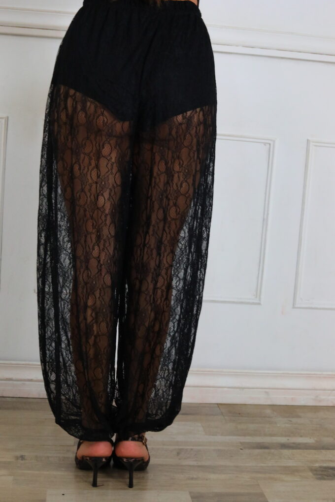 Pantalon Balloon Encaje