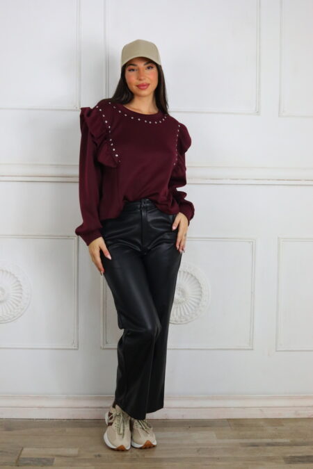 Pantalón Polipiel Cropped