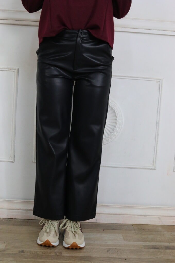 Pantalón Polipiel Cropped