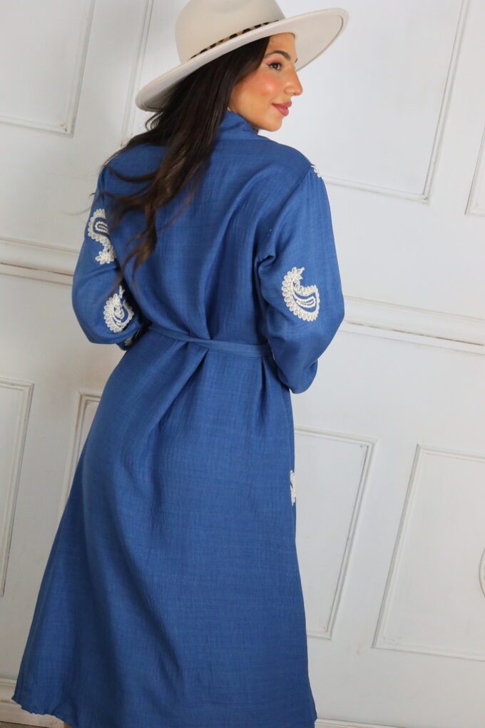 Vestido Vaquero Bordado