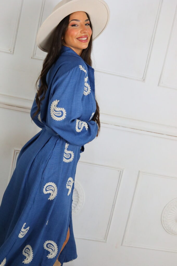 Vestido Vaquero Bordado