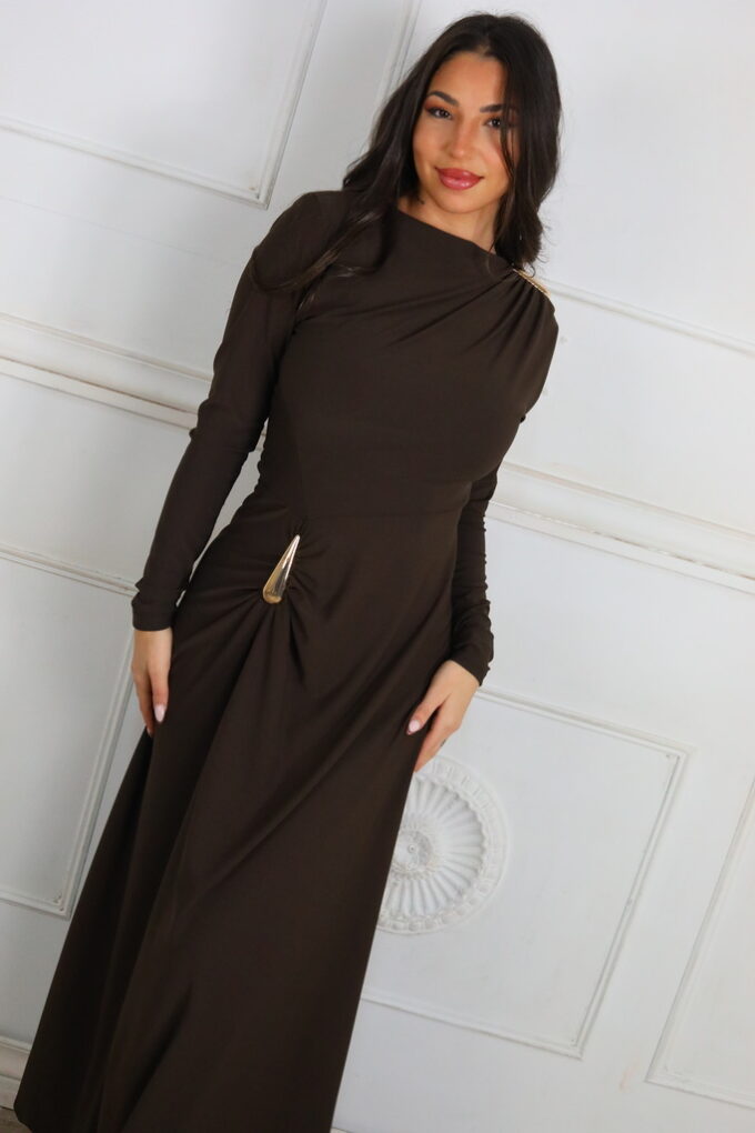 Vestido Broche Lágrima