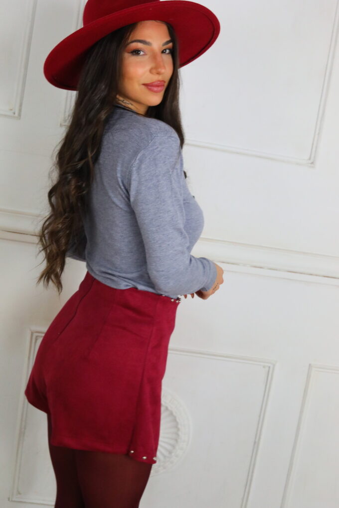 Short-Falda Antelina Tachuelas