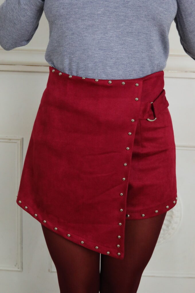 Short-Falda Antelina Tachuelas