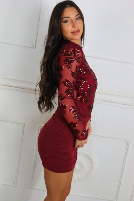 Vestido Transparencias Lentejuelas