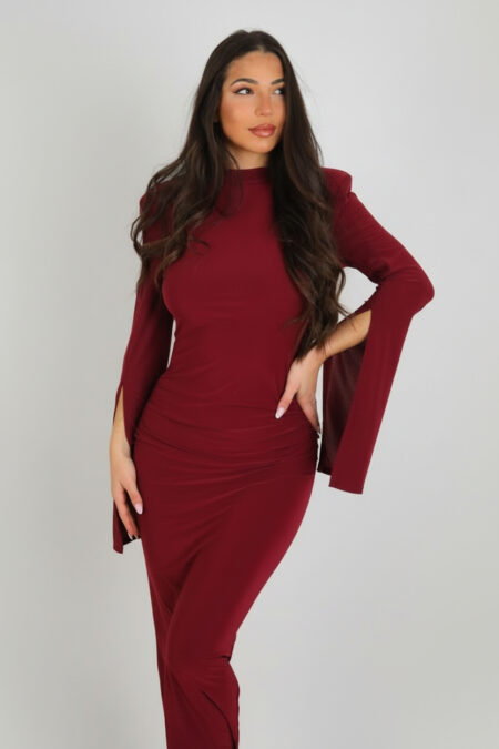 Vestido Largo Pliegues