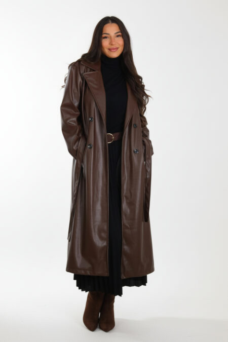 Gabardina Larga Polipiel