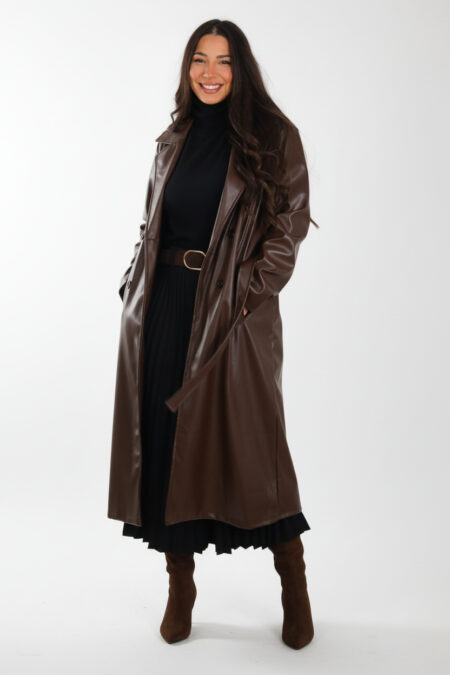 Gabardina Larga Polipiel