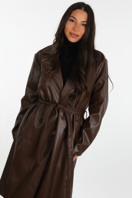 Gabardina Larga Polipiel