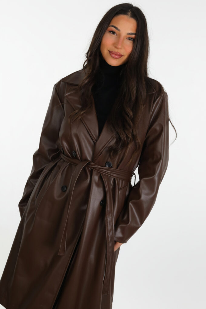 Gabardina Larga Polipiel