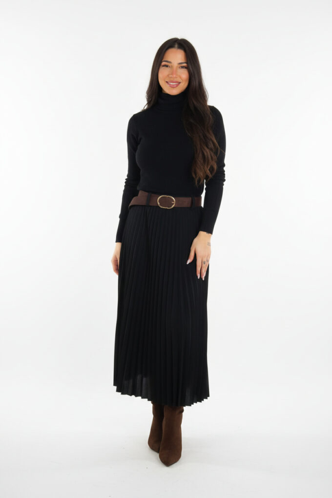 Falda Plisada Cinturón