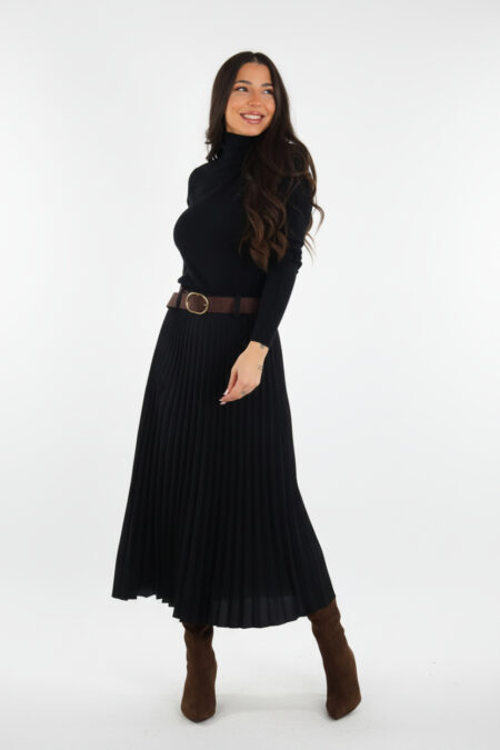 Falda Plisada Cinturón