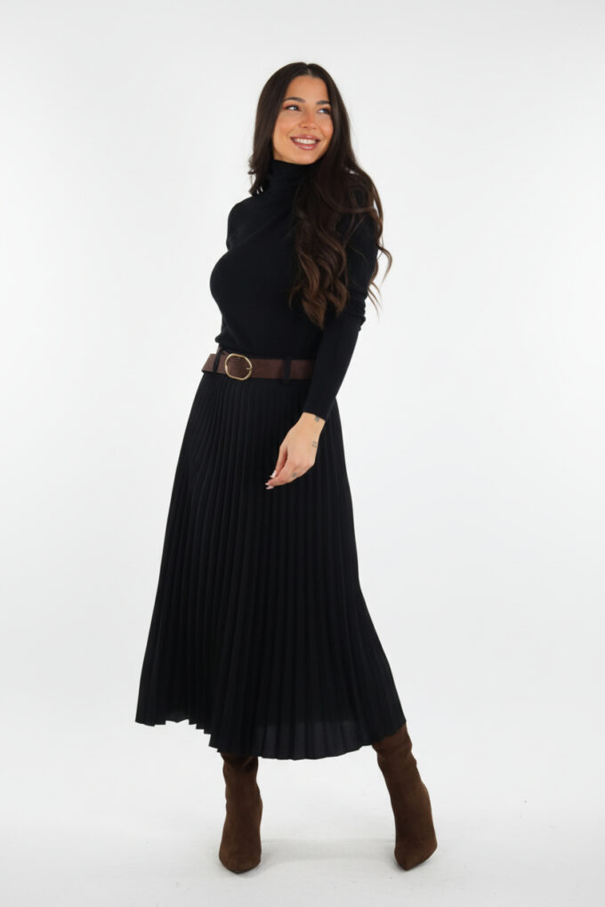 Falda Plisada Cinturón