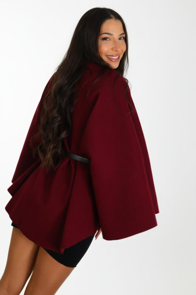 Poncho Con Cinturón