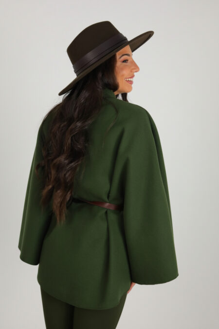 Poncho Con Cinturón