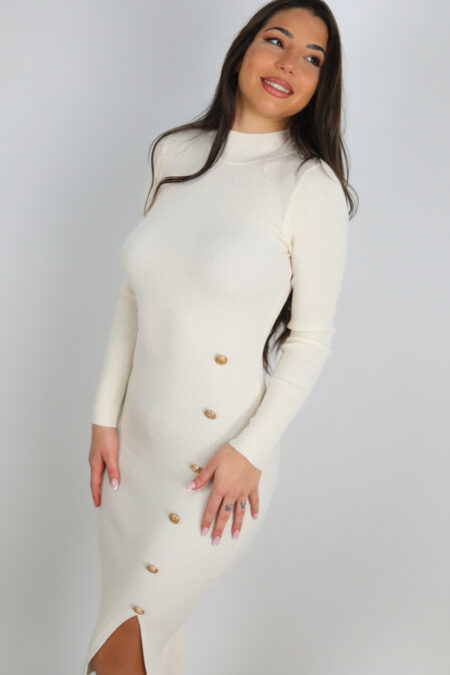 Vestido Punto Botones