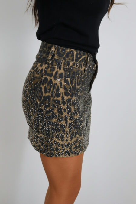 Minifalda Vaquera Brillos