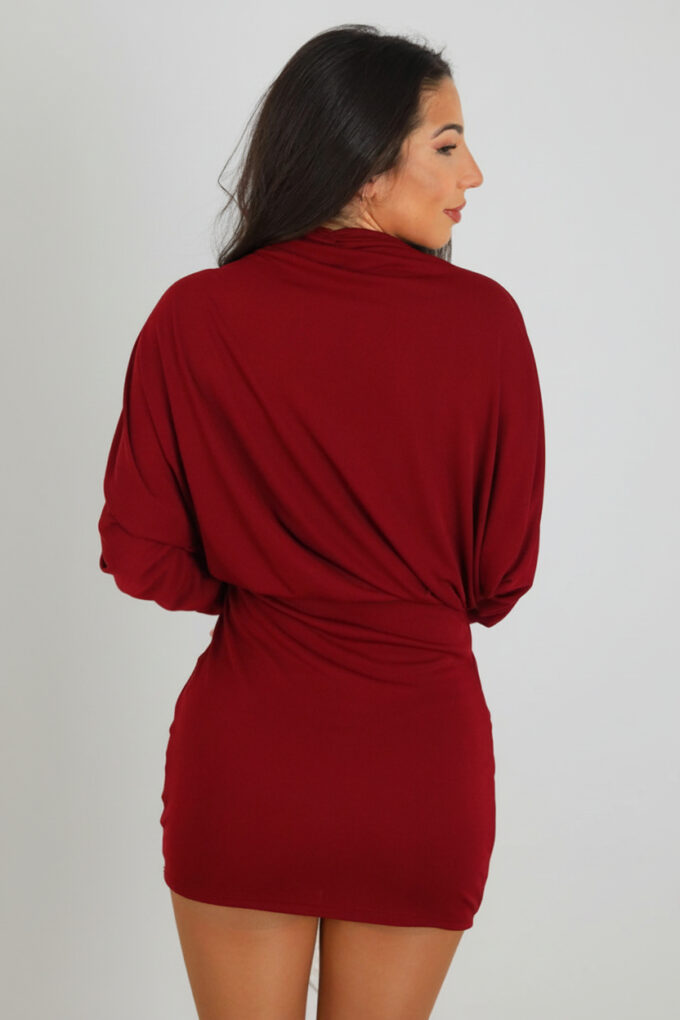 Vestido Corto Pliegues