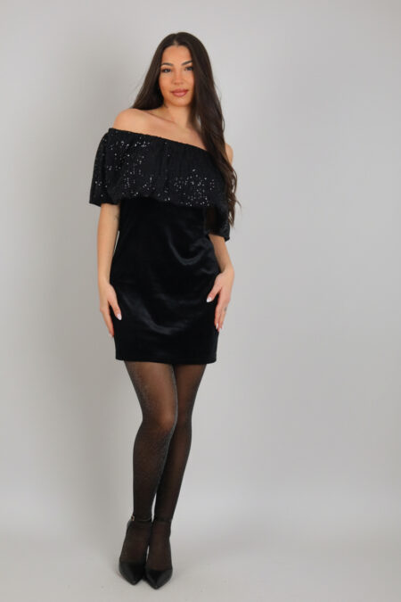 Vestido Lentejuelas Terciopelo