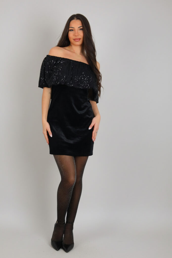 Vestido Lentejuelas Terciopelo