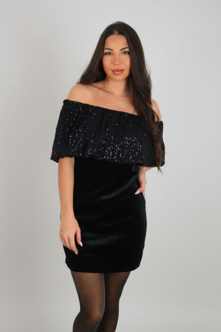 Vestido Lentejuelas Terciopelo