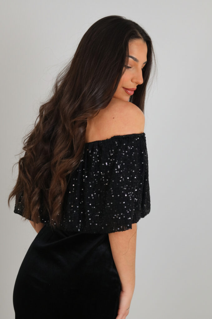 Vestido Lentejuelas Terciopelo