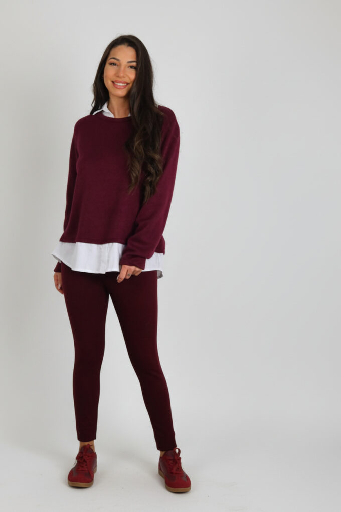 Jersey Con Cuello Camisa