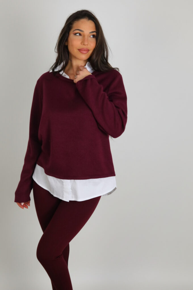 Jersey Con Cuello Camisa