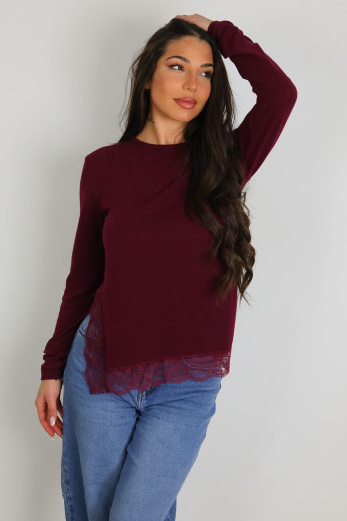 Camiseta Punto Encaje