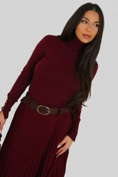 Jersey Cuello Vuelto Botones