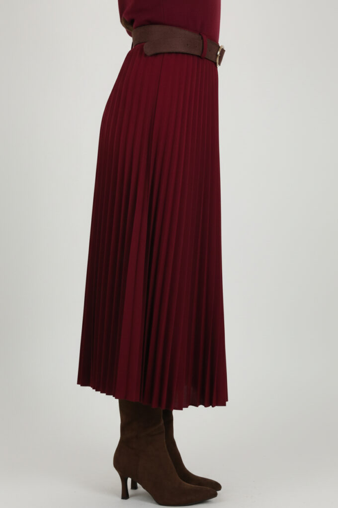 Falda Plisada Cinturón