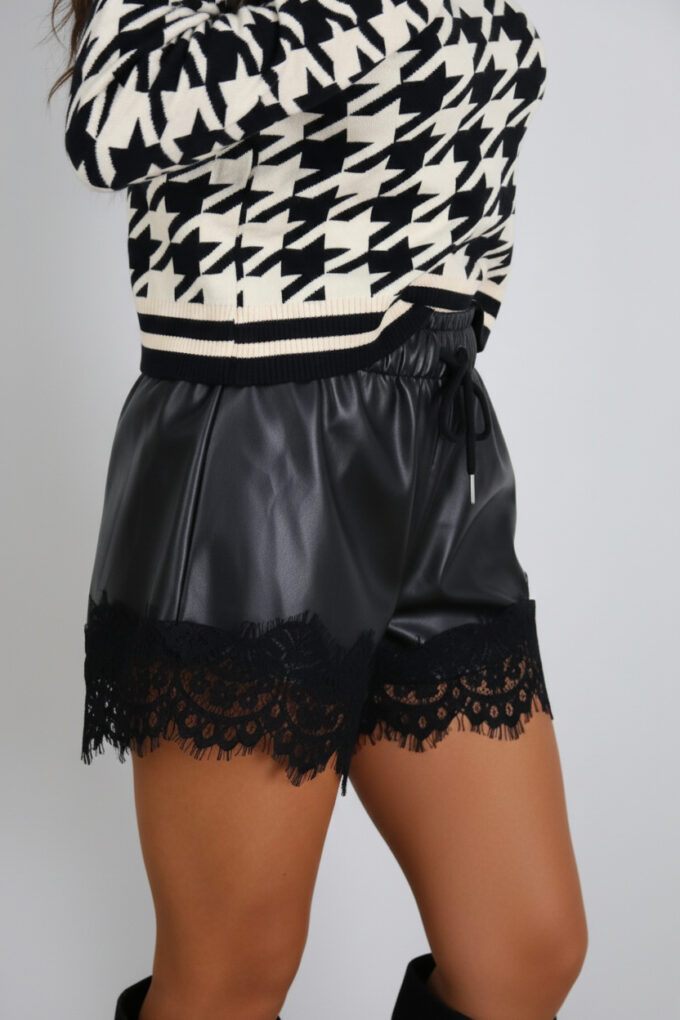 Short Polipiel Encaje