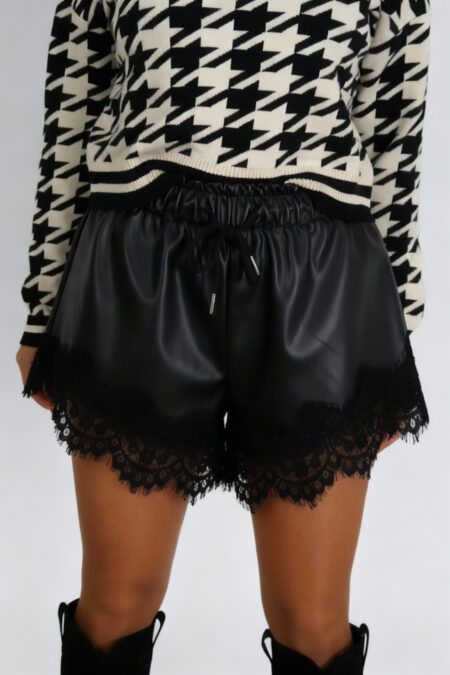 Short Polipiel Encaje