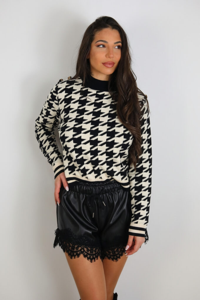 Short Polipiel Encaje