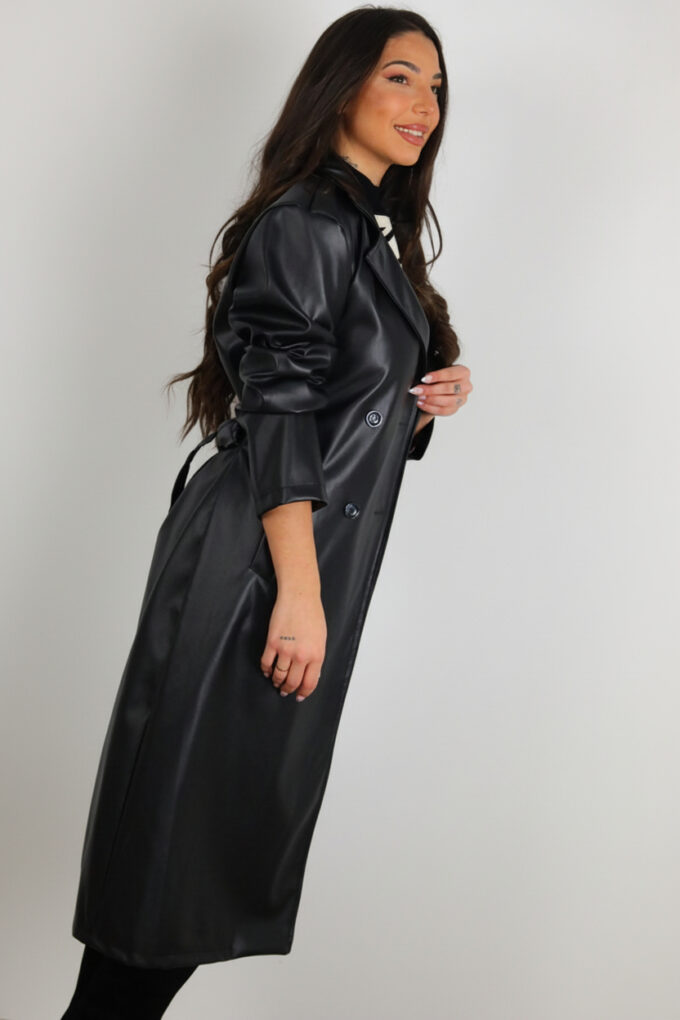 Gabardina Larga Polipiel