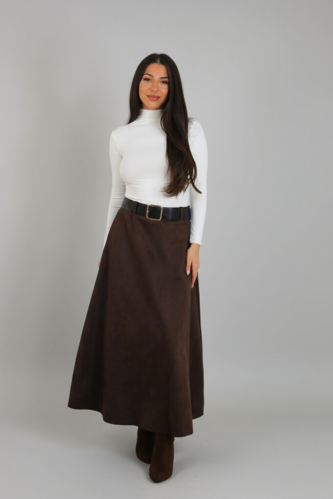 Falda Antelina Cinturón