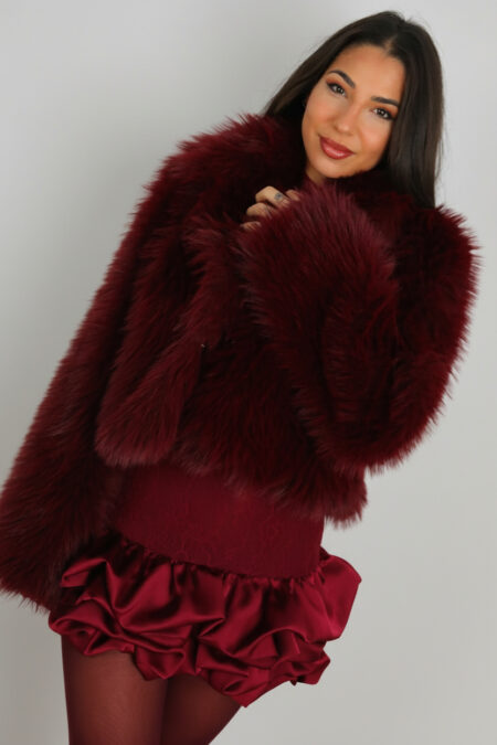 Chaqueta Pelos - Única, Burdeos