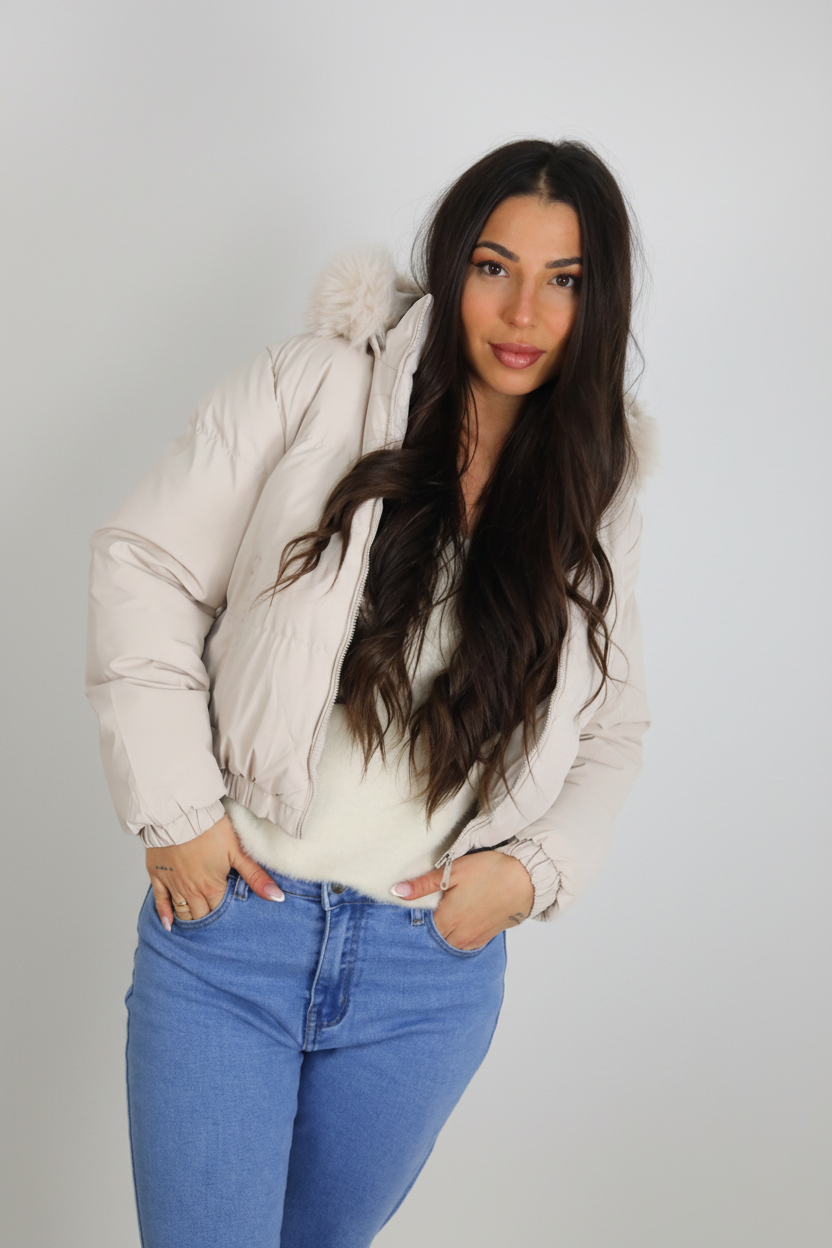 Plumón Gorro Pelos - Imagen 4