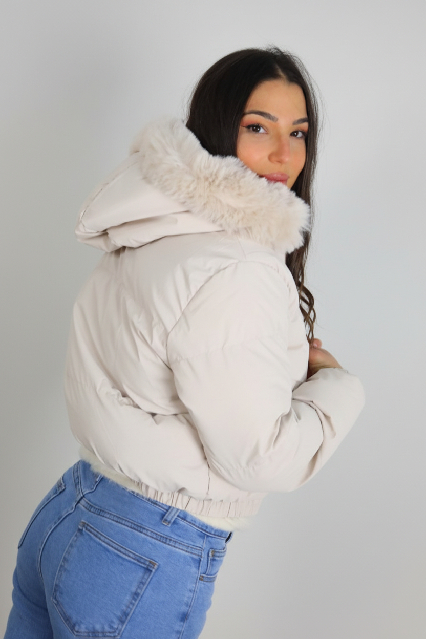 Plumón Gorro Pelos - Imagen 3